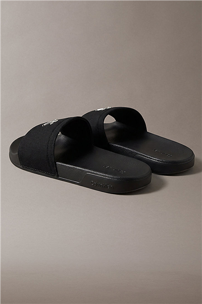 Calvin Klein Ess Slide Canvas Hdw Kadın Terlik Siyah