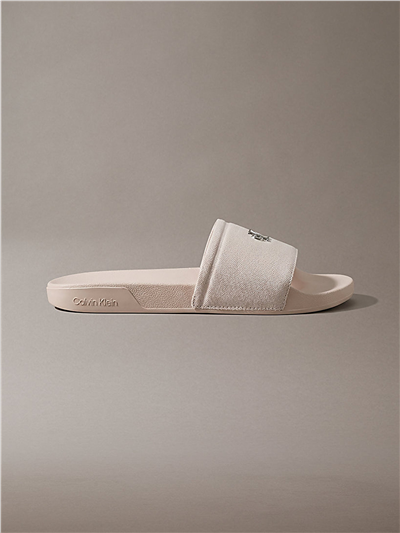 Calvin Klein Ess Slide Canvas Hdw Kadın Terlik Bej