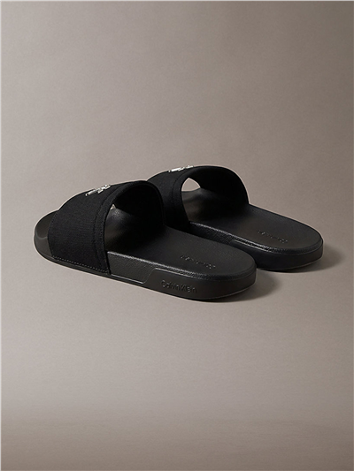 Calvin Klein Ess Slide Canvas Hdw Kadın Terlik Siyah