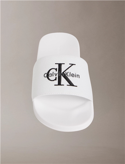 Calvin Klein Ess Slide Cv Wmn Kadın Terlik Beyaz