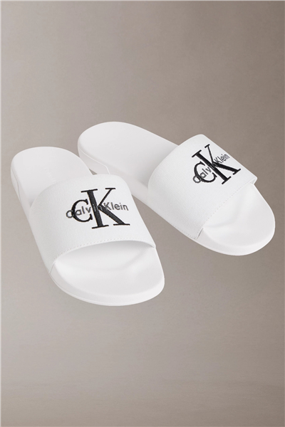 Calvin Klein Ess Slide Cv Wmn Kadın Terlik Beyaz