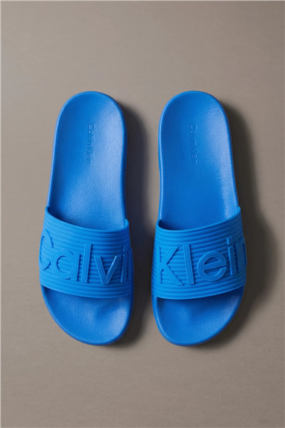 Calvin Klein Ess Slide Texture Erkek Terlik Mavi