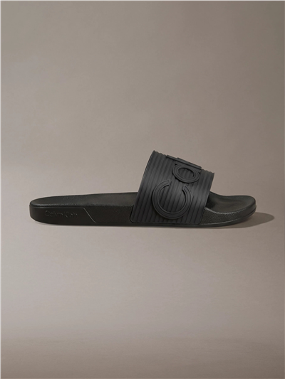 Calvin Klein Ess Slide Texture Erkek Terlik Siyah