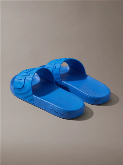 Calvin Klein Ess Slide Texture Erkek Terlik Mavi