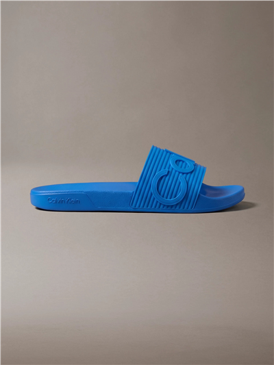 Calvin Klein Ess Slide Texture Erkek Terlik Mavi
