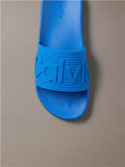 Calvin Klein Ess Slide Texture Erkek Terlik Mavi
