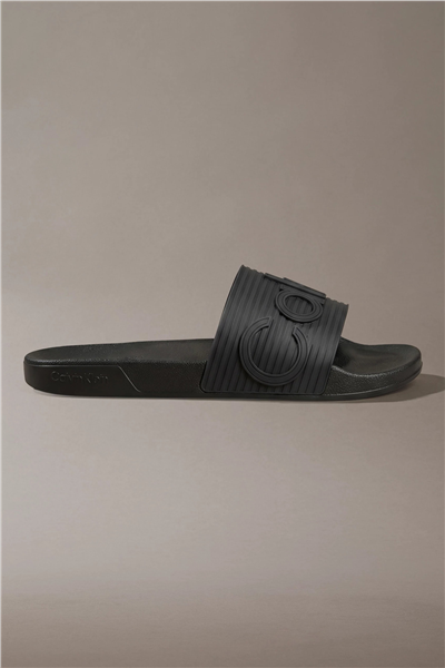 Calvin Klein Ess Slide Texture Erkek Terlik Siyah