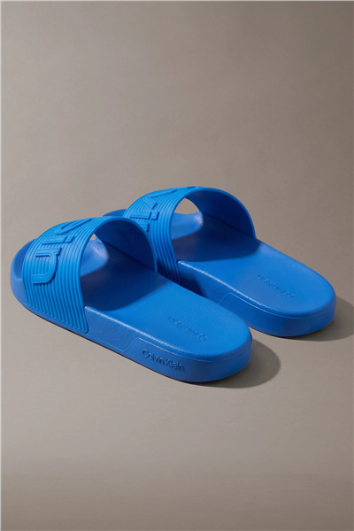 Calvin Klein Ess Slide Texture Erkek Terlik Mavi