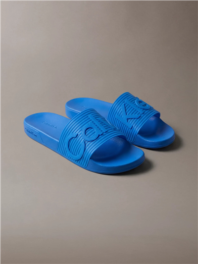 Calvin Klein Ess Slide Texture Erkek Terlik Mavi