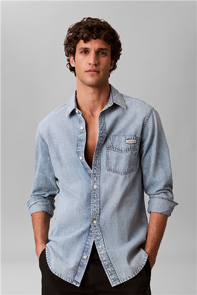 Calvin Klein Essential Classic Pale Blue Ston Erkek Gömlek