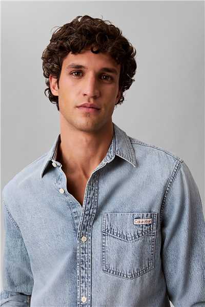 Calvin Klein Essential Classic Pale Blue Ston Erkek Gömlek