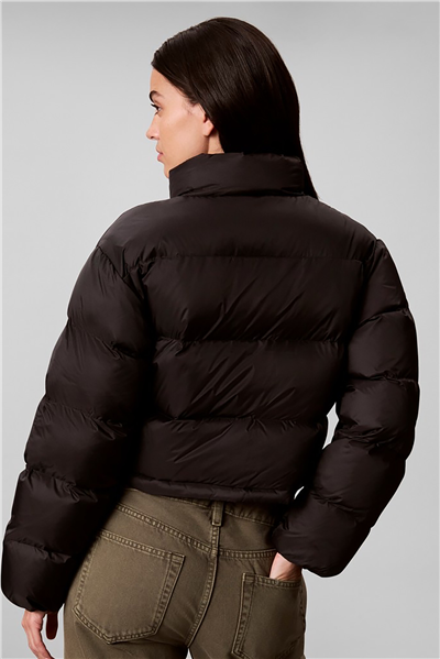 Calvin Klein Essential Mw Crop Puffer Kadın Şişme Mont Siyah