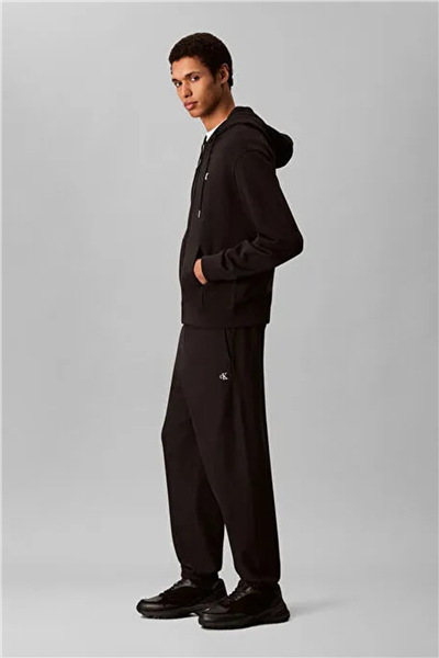 Calvin Klein Eu 350Terry Monogram Jogger Erkek Eşofman Altı Siyah