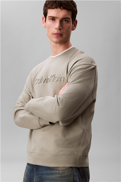 Calvin Klein Eu Sportswear Graphi Erkek Bisiklet Yaka Sweatshirt