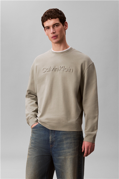 Calvin Klein Eu Sportswear Graphi Erkek Bisiklet Yaka Sweatshirt