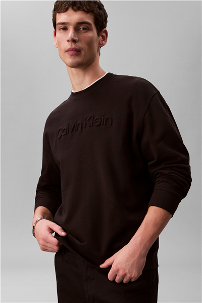 Calvin Klein Eu Sportswear Graphi Erkek Bisiklet Yaka Sweatshirt