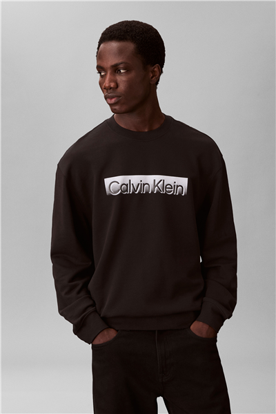 Calvin Klein Eu Sportswear Graphi Erkek Bisiklet Yaka Sweatshirt