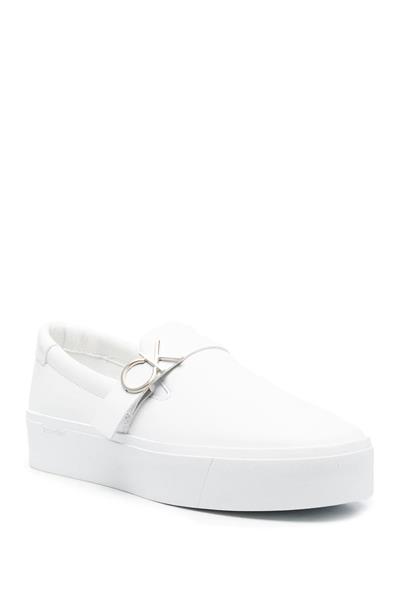 Calvin Klein Flatform Cup Slip On W/Hw Kadın Sneaker Beyaz