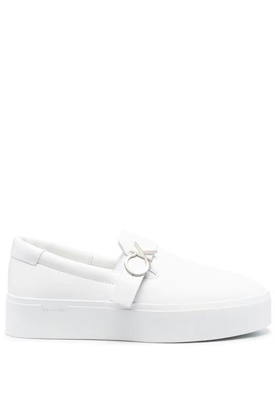 Calvin Klein Flatform Cup Slip On W/Hw Kadın Sneaker Beyaz