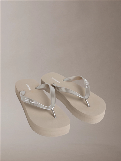 Calvin Klein Flatform Flip Flop M Kadın Terlik Gri