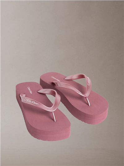 Calvin Klein Flatform Flip Flop M Kadın Terlik Mor