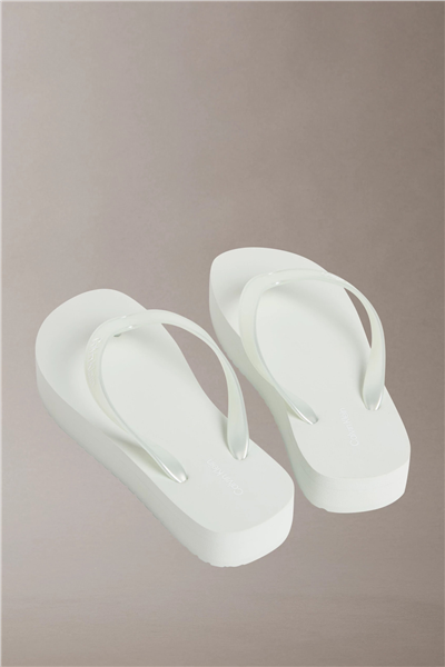 Calvin Klein Flatform Flip Flop M Kadın Terlik Yeşil