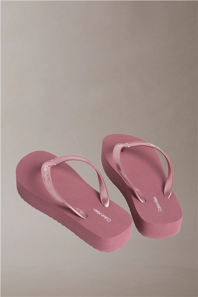 Calvin Klein Flatform Flip Flop M Kadın Terlik Mor