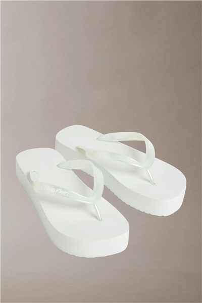 Calvin Klein Flatform Flip Flop M Kadın Terlik Yeşil
