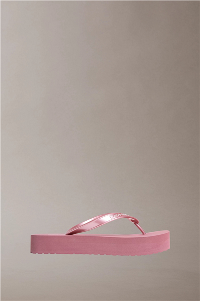 Calvin Klein Flatform Flip Flop M Kadın Terlik Mor