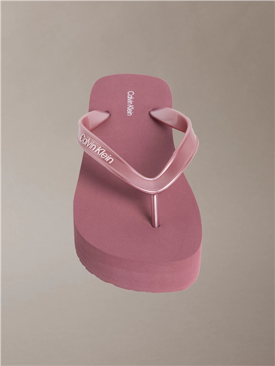 Calvin Klein Flatform Flip Flop M Kadın Terlik Mor