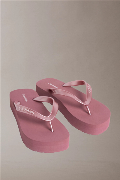 Calvin Klein Flatform Flip Flop M Kadın Terlik Mor
