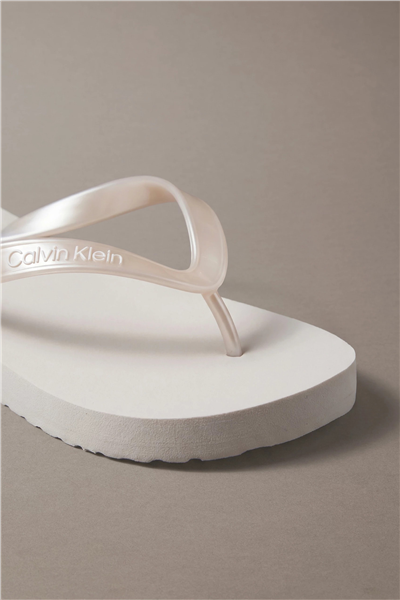 Calvin Klein Flip Flop Tpu Metall Kadın Terlik Gri