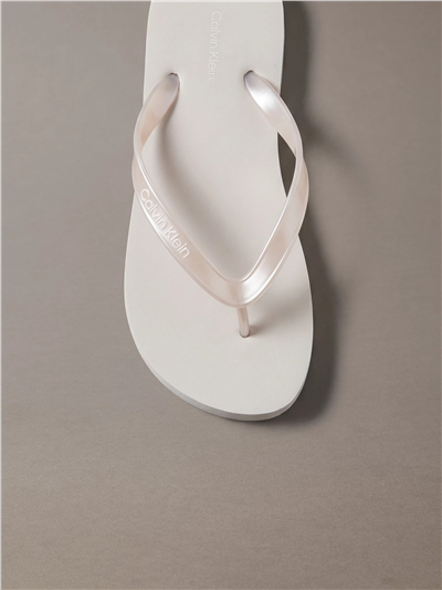 Calvin Klein Flip Flop Tpu Metall Kadın Terlik Gri