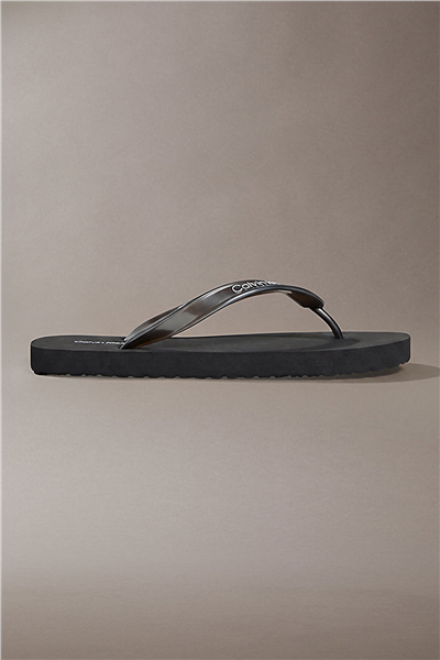 Calvin Klein Flip Flop Tpu Metall Kadın Terlik Siyah