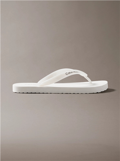 Calvin Klein Flip Flop Tpu Metall Kadın Terlik Beyaz