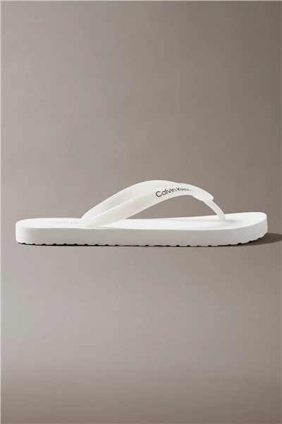 Calvin Klein Flip Flop Tpu Metall Kadın Terlik Beyaz