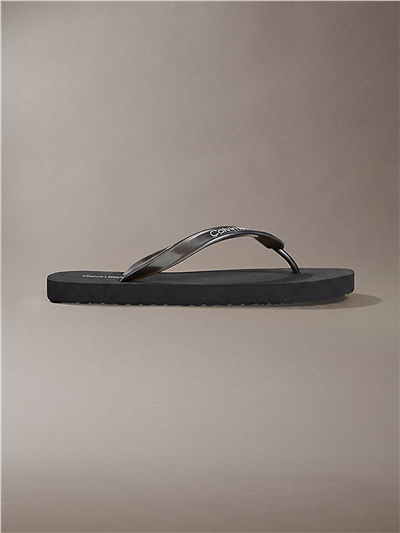 Calvin Klein Flip Flop Tpu Metall Kadın Terlik Siyah