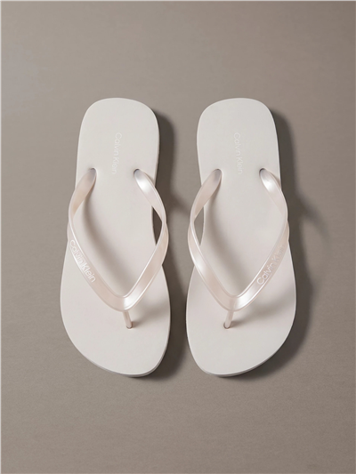 Calvin Klein Flip Flop Tpu Metall Kadın Terlik Gri