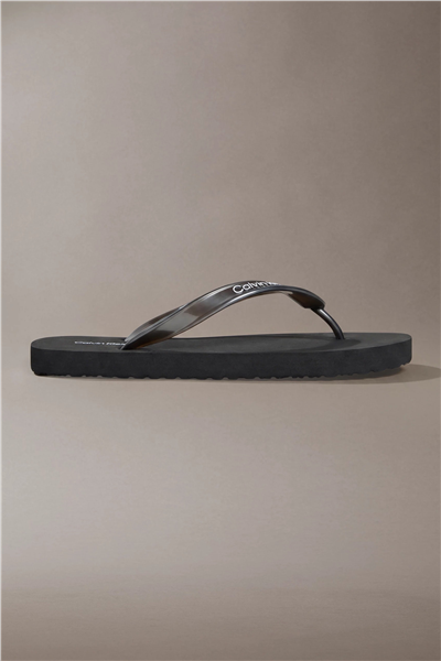 Calvin Klein Flip Flop Tpu Metall Kadın Terlik Siyah