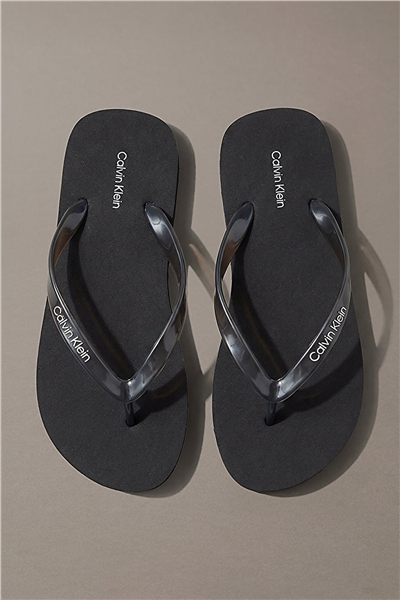 Calvin Klein Flip Flop Tpu Metall Kadın Terlik Siyah