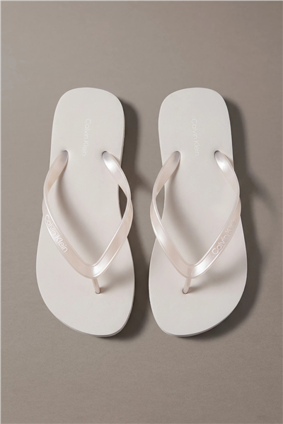Calvin Klein Flip Flop Tpu Metall Kadın Terlik Gri
