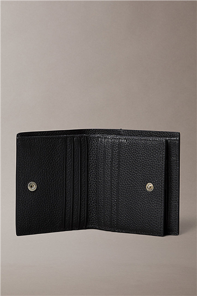 Calvin Klein Foil Emboss Slim Trifold W Coin Erkek Cüzdan Siyah