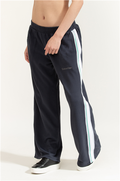 Calvin Klein French Terry Wide Le Kadın Eşofman Altı Mavi