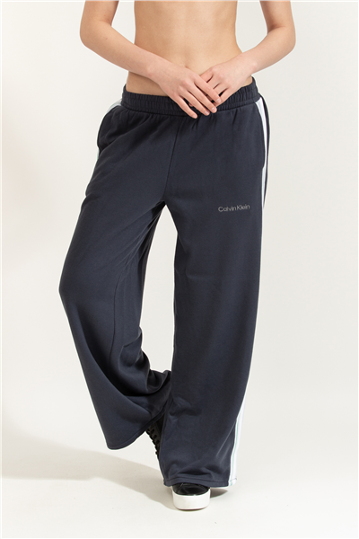 Calvin Klein French Terry Wide Le Kadın Eşofman Altı Mavi