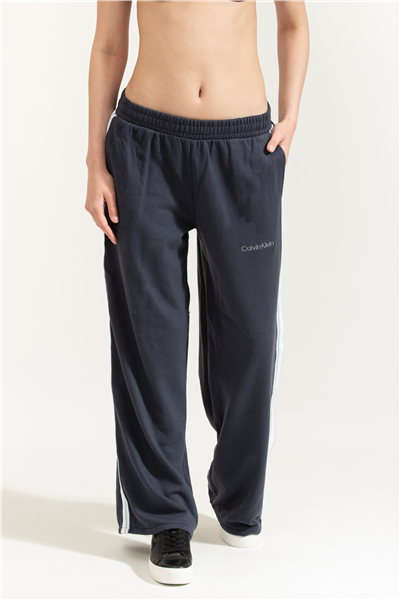 Calvin Klein French Terry Wide Le Kadın Eşofman Altı Mavi
