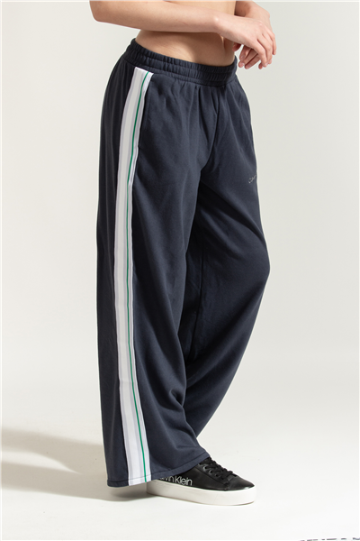 Calvin Klein French Terry Wide Le Kadın Eşofman Altı Mavi