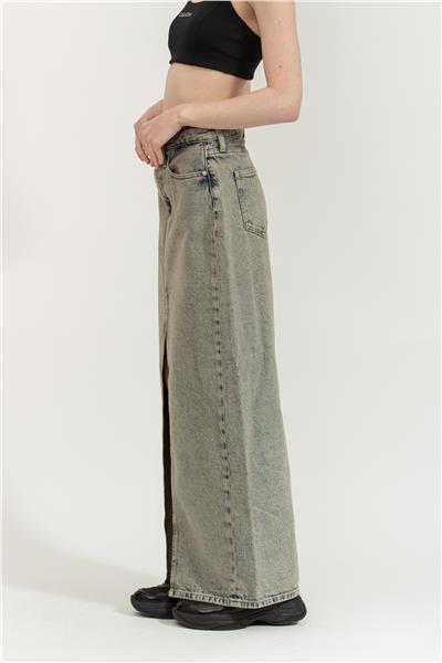 Calvin Klein Front Split Maxi Denim Kadın Etek