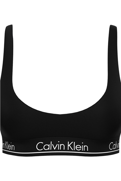 Calvin Klein Halter Bralette Kadın Bikini Üstü Siyah