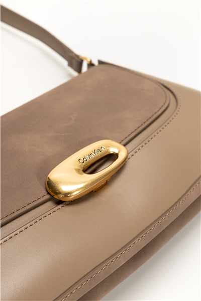 Calvin Klein Hardware Brushed﻿ Shoulder Bag Kadın Mini Omuz Çantası