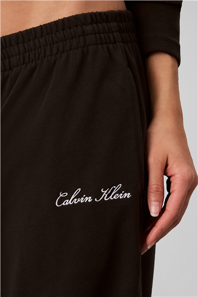 Calvin Klein Heavy Jersey Jogger- Graphic Kadın Pijama Altı Siyah